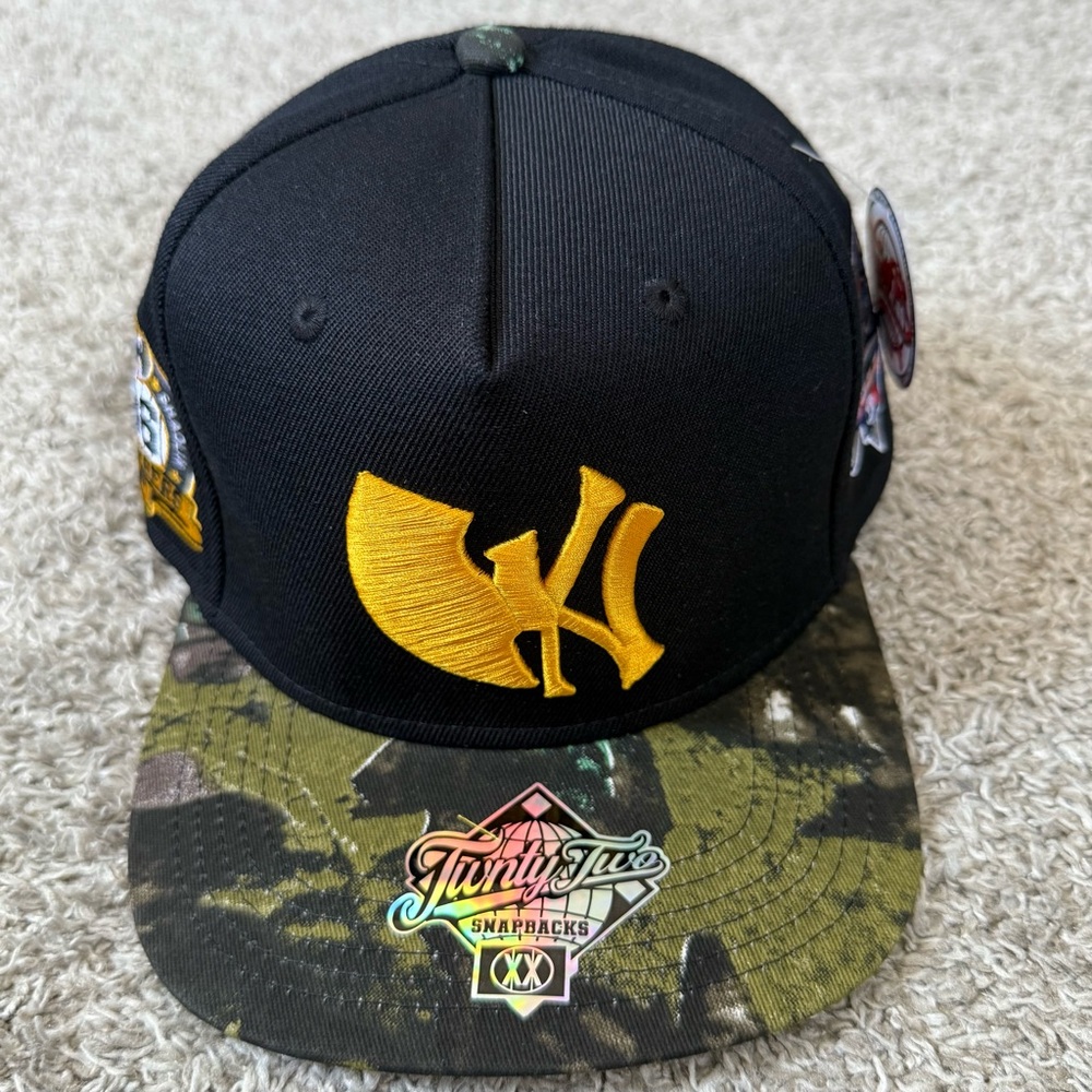 🔴Wu-Tang Hat Twnty Two Black Camouflage WuTang Yankees Real Tree NYC Gza Rza
